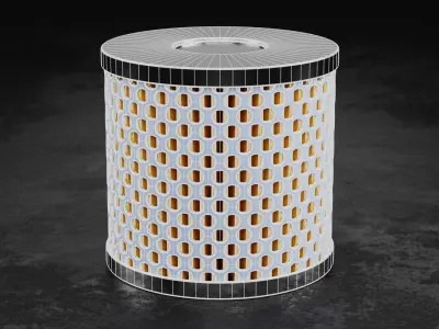 Car Filter Type H 3D model