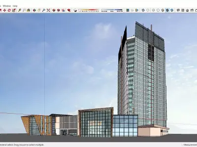 Sketchup Hotel H6 3D model