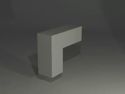 Very Low-Poly Pistol Free low-poly 3D model