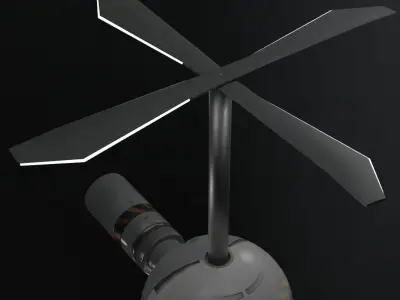 Cannon Drone Free low-poly 3D model