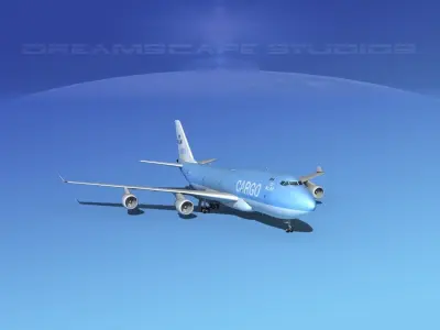 Boeing 747-400 KLM Cargo 3D model