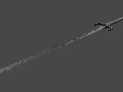 Penetrator Sword Demon Souls Free low-poly 3D model