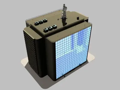 Simple Office Building 3D model