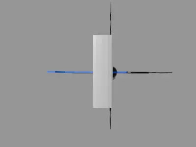 Cessna Inspired Weather Vane Low-poly 3D model