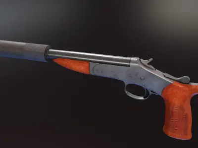 Harrington and Richardson Handy Gun Low-poly 3D model