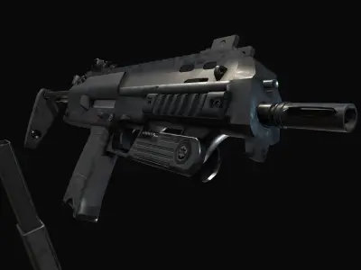 SMT MP7 Low-poly 3D model