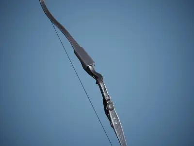 Hunger Games Bow 3d model low poly  Low-poly 3D model