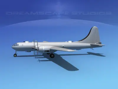 Boeing B-29 Superfortress VBM 3D model