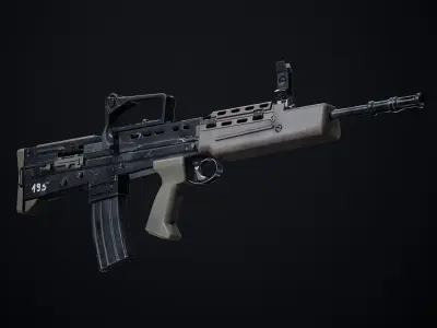 L85A2 - SA80 Variants Low-poly 3D model
