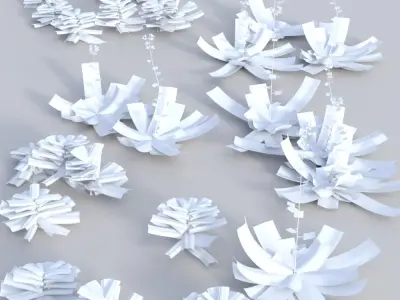 Tiny Plants Bittercress  Low-poly 3D model