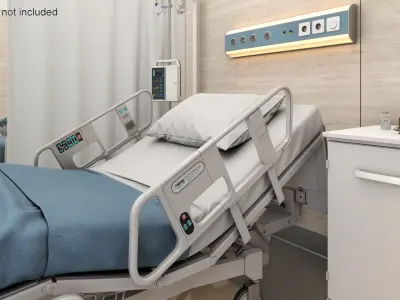 Adjustable Hospital Bed 3D model purchase
