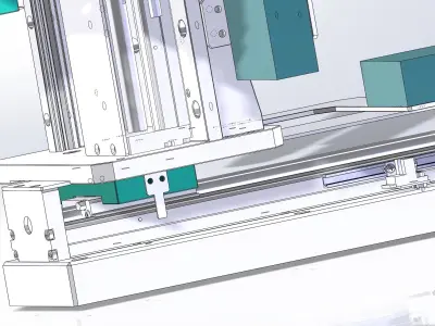 CCD three-axis movement module 3D model