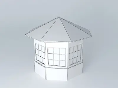 Gazebo house Free 3D model