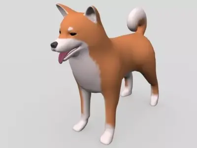 DOG -Shiba dogs Free 3D model