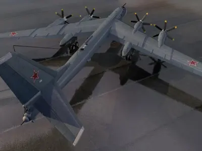 Tupolev Tu-95 Bear 3D model