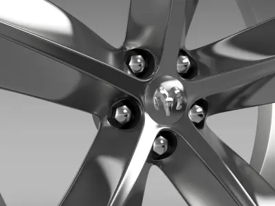 Dodge Challenger SRT8 rim 3D model