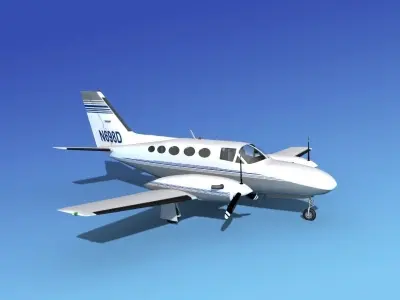 Cessna 425 Conquest I V10 3D model