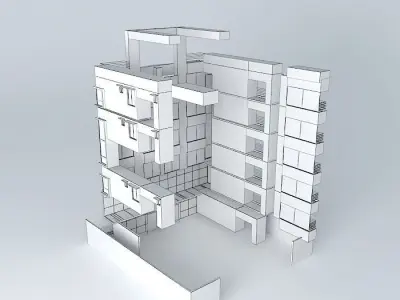 Hospital tempted 3D model