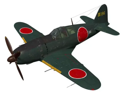 Mitsubishi J2M5 RAIDEN 3D model