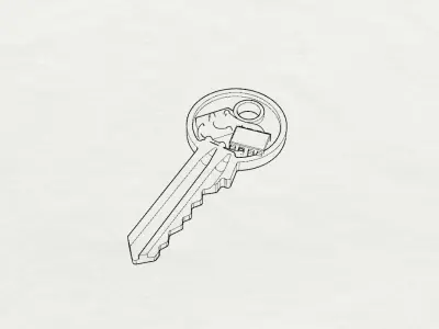 Doctor Who TARDIS Key perception filter Miniature 6th Scale 3D print model