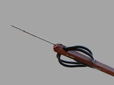 Speargun wooden 3D model