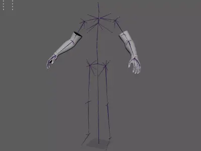 Worker gloves Low-poly 3D model