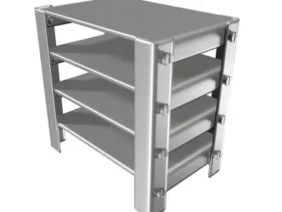 Classic Steel Rack 3D model