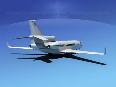 Dassault Falcon 7X V13 3D model