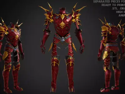 Solo Leveling Igris Armor for Cosplay 3D print model