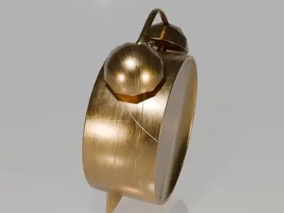 clock  Low-poly 3D model