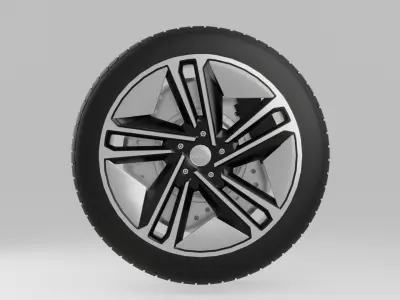 Audi RS Etron GT 1 Wheel 3D model