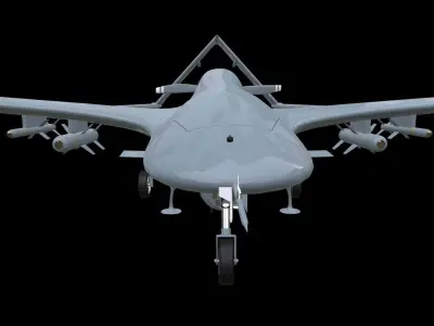 Bayraktar TB2 UAV Low-poly 3D model