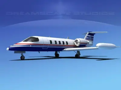 Gates Bombardier Learjet 35 V05 3D model
