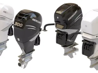 Outboard Motor 300-350HP 3D model