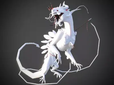 White Dragon 3D model
