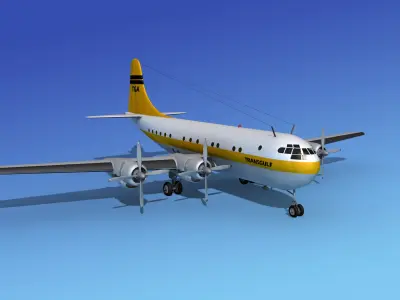 Boeing 377 TransGulf 3D model