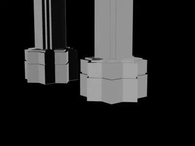 Bridge piece Free low-poly 3D model