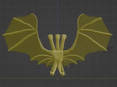 free king ghidorah model Free 3D model