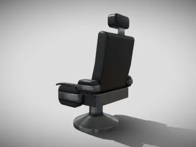 Bridge Command Chair Low-poly 3D model