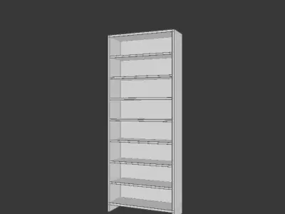 Bookcase Free 3D model buy