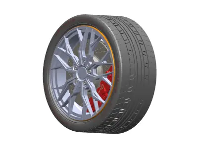 Nissan Wheel Rim 3D model