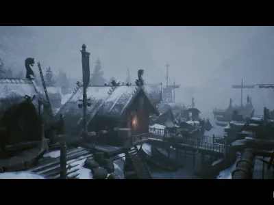 Viking Village Environment Megapack -Modular- Interiors - UE-FBX Low-poly 3D model