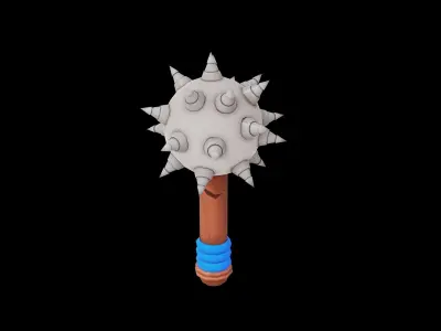 weapons pack stylized cartoon Low-poly 3D model