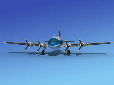 Boeing 307 Stratoliner Able transport 3D model