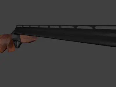 Long rifle 3D model