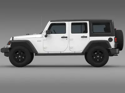 Jeep Wrangler Call of Duty Black Ops 3D model