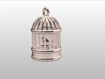 bird in the cage vintage charm Free 3D print model