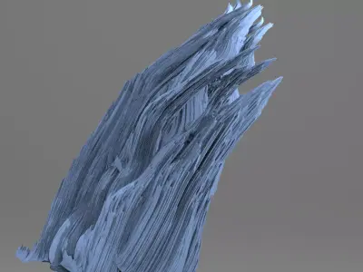Clawed Spiked mountain piece model 3  3D model