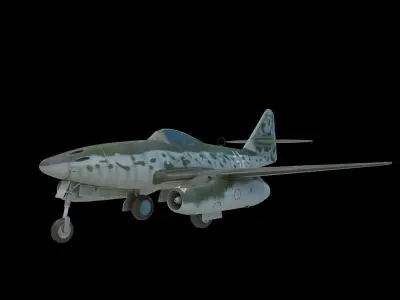 me262 fighter Low-poly 3D model