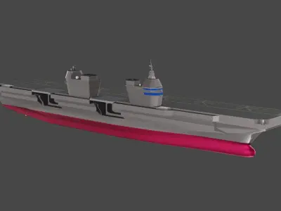 CVX - Korean Light Aircraft Carrier Business Low-poly 3D model